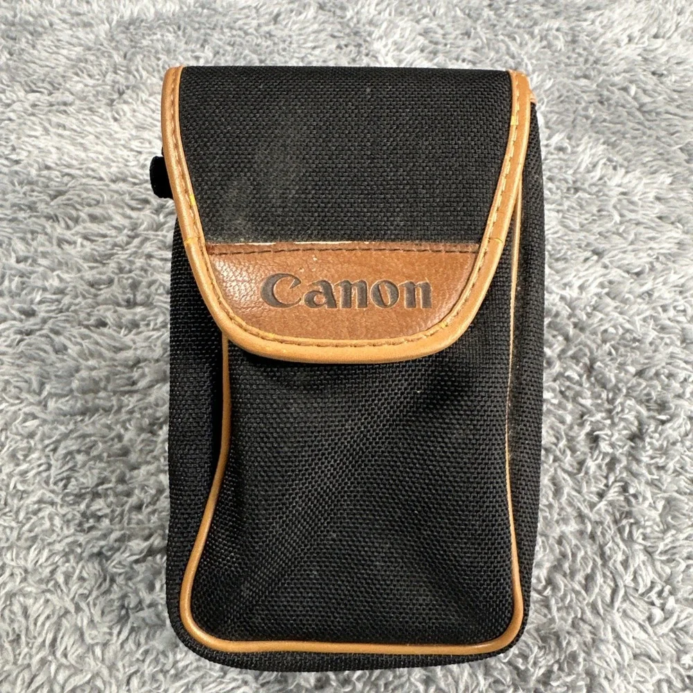 VTG Canon Point and Shoot Camera Case Black Nylon Cover Pouch Belt Loop Japan